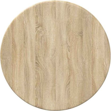 Plateau de Table Rond en Bois d'Ingénierie, Diamètre 30 cm, Épaisseur 1,5 cm (1/5)