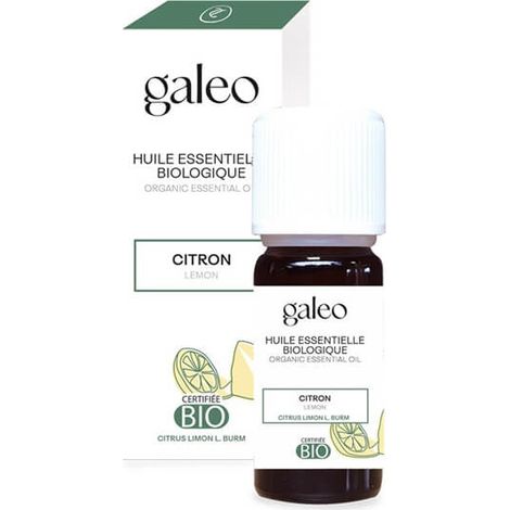 Olio essenziale di limone biologico Galeo 10 ml (1/2)
