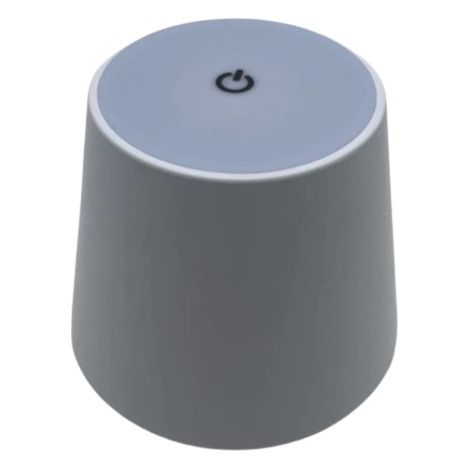 LAMPADA DA TAVOLO A LED RICARICABILE A TAPPO BIANCA - mm.105x90h.