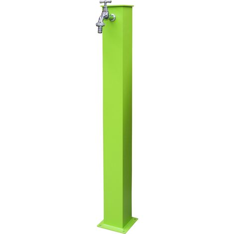 Fontana da Giardino 9x15x85 cm con Rubinetto Verde Acido (1/4)