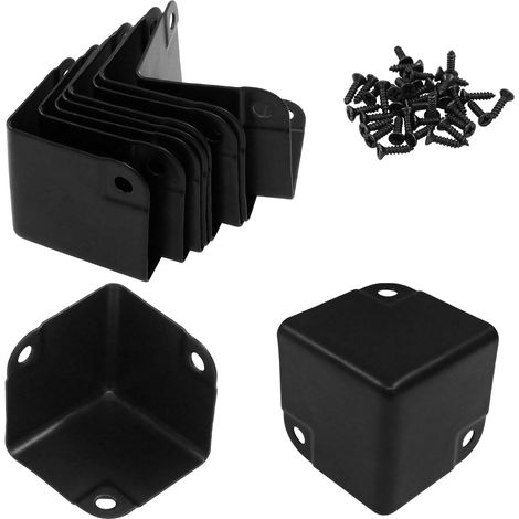 Lot de 16 protections d'angle en métal de 3,5 cm pour boîtes, cartons, emballages de panneaux (35 x 35 x 35 mm) (1/4)