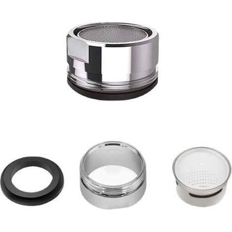 5 Pcs Mousseur Robinet,24mm Aerateur Filtre Robinet Accessoires économiseurs d'Eau avec joint d'étanchéité pour Cuisine Salle de Bain (1/4)