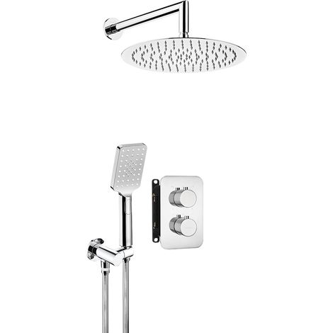 Duschsystem Unterputz, mit thermostatischer Box in silber CONCEALED-30 (1/4)