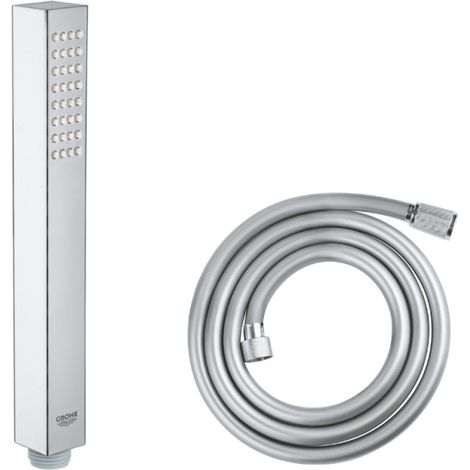 GROHE Douchette 1 jet Vitalio Joy Cube Stick chromé avec flexible 175