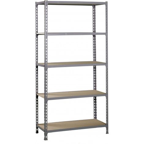 Estantería SIMONCLICK MaderClick Mini 5/300 gris/madera (1/5)