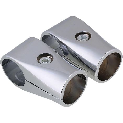 2 pièces de fixation pour présentoir de 32 mm de diamètre intérieur, raccords de serrage pour tubes composites d'échafaudage, connecteur 2 voies - Bon état (1/3)