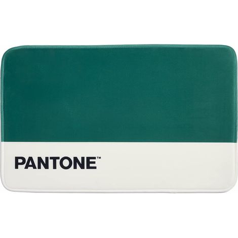 Pantone™ - Tappeto Bagno Antiscivolo in Memory Foam, Assorbente e Morbido con Retro Gommato - Tappetino Lavabile Ideale Anche come Tappeto Salotto Moderno e Tappeto Soggiorno, 80x50h cm, Verde (1/5)