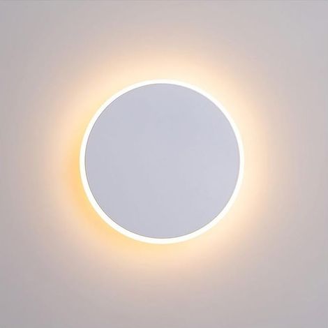 Applique murale LED tactile ronde minimaliste 30x3,5cm 3 couleurs (1/5)