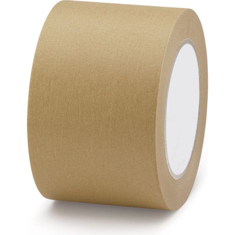 Lot de 6 Ruban adhésif kraft havane 80 g/m² Hotmelt 75 mm x 50 m