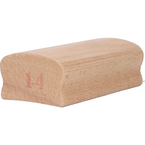 Gitarren-Radius-Schleifklotz aus Holz, Werkzeug zum Abrichten von Griffbrett-Seitenrillen und Bünden, 35,56 cm / 14 Zoll (1/5)