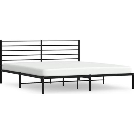 Maison Exclusive - Estructura cama sin colchón con cabecero metal (1/5)