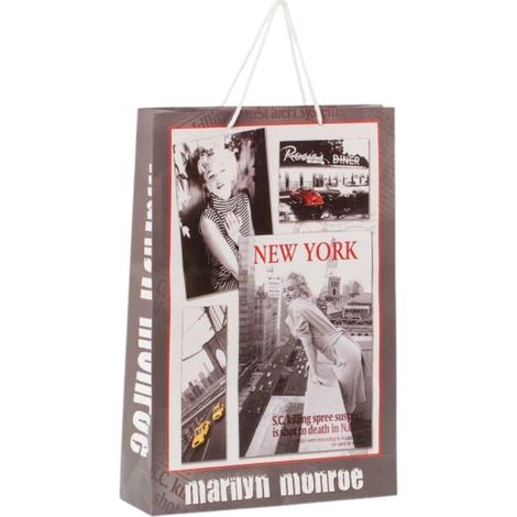 Shopper Marylin 32,5x10H47 cm, confezione da 5 (kit da 3)