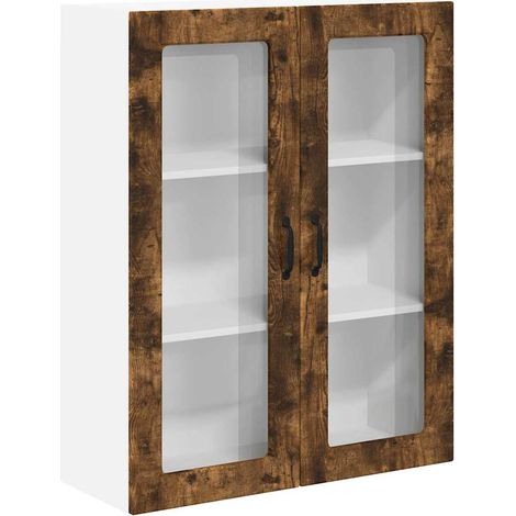 Meuble mural de cuisine,Armoire de cuisine avec porte Chêne fumé 80 x 31 x 100 cm CFW96509 (1/5)
