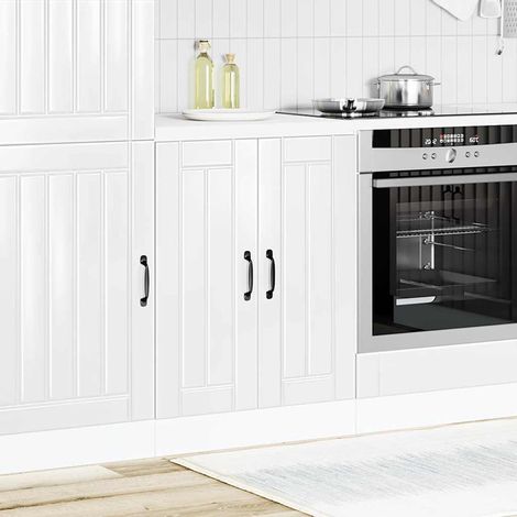 vidaXL Mueble bajo para fregadero Lucca blanco brillante (1/5)