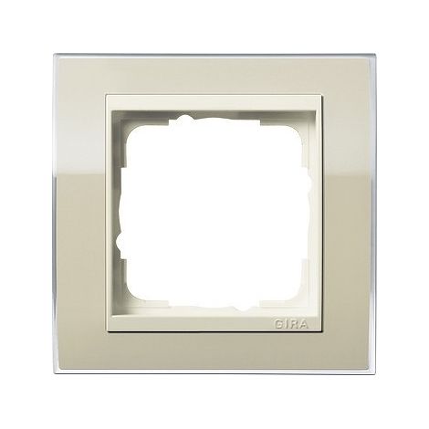 GIRA 0211771 CADRE DE FINITION 1 POSTE POUR BLANC CRME EVENT CLAIR SAND