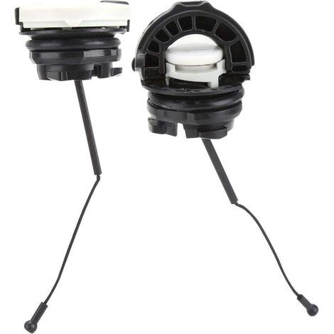 Lot de 2 bouchons de remplissage de réservoir pour tronçonneuse, compatibles avec les modèles MS210, MS230, MS250, MS290, MS340, MS360 et MS380 d'une capacité de 45,4 cm³. Résistants au vieillissement