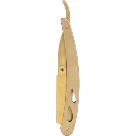 Porte-rasoir pliable à rotation libre, support creux pour lames de rasage manuelles, idéal pour salon de coiffure. (1/5)