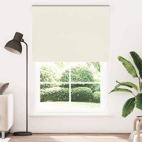 4011738 Store enrouleur occultant blanc cassé 160x230 cm largeur tissu (1/5)