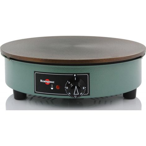 crepera de hierro fundido 40cm 3000w verde - cebpa4ao - krampouz -