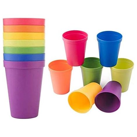 Arc en Ciel Tasses pour Enfants, Plastique, Neo Verres Plastique 200ml