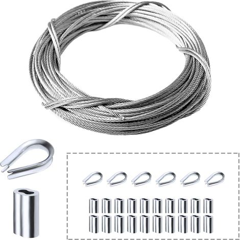 Kit de barandilla de cable de acero inoxidable 316, herrajes de bricolaje para barandillas y cubiertas