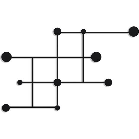 Sospensione a gancio da parete in metallo Hook Nero (1/5)