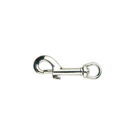 Mosquetón con giratorio ronda, galvanizado 10x52mm (por 10) (1/2)