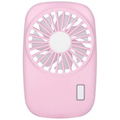 Mini ventilateur portable puissant, petit, personnel, vitesse réglable, rechargeable par USB, refroidissement - Rose