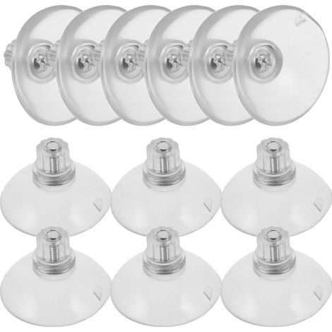 Ipetboom 12 Piezas Gancho de Ventosa para Puerta Pvc Transparente (1/5)