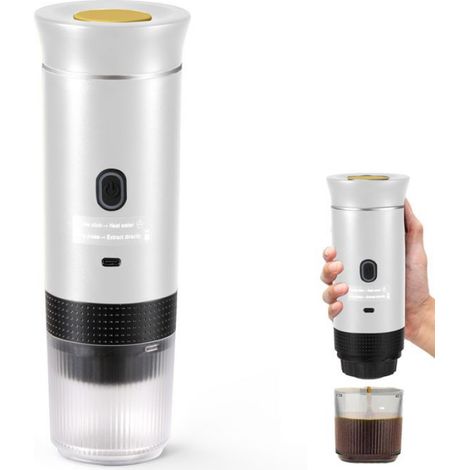 Machine à expresso Portable 3 en 1, Mini cafetière Pour voyage, Cafetière auto-chauffante Pour Voiture avec USB-C Pour Camping-car (1/5)