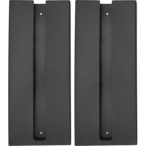 Lot de 2 porte-verres à vin noirs et rouges, en plastique autocollant, étagère suspendue pour bar ou cuisine.