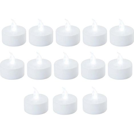 Bougie LED blanche sans flamme, fausse bougie chauffe-plat, lampe pour décoration de mariage, composants de modèles pour imprimante 3D (1/5)