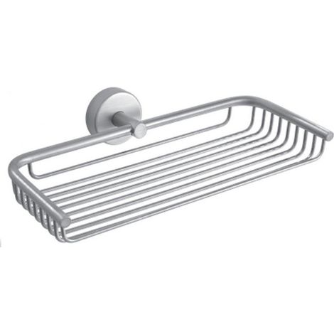 Portaoggetti doccia griglia 23cm in acciaio inox finitura satinata  MONDE-S kamalu