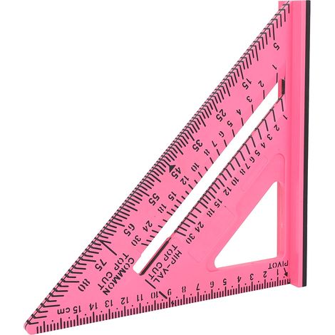 Équerre triangulaire 7 pouces plastique 45 90° – Mesure menuiserie, mesure (1/5)