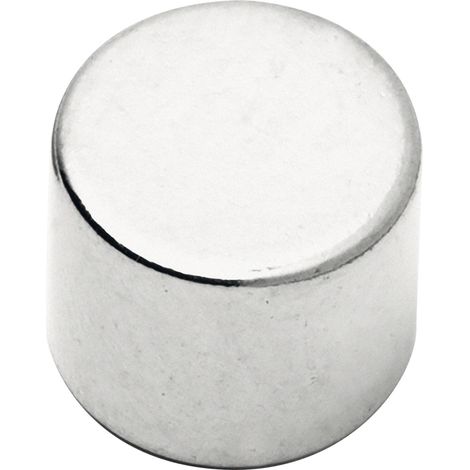 Scheibenmagnet Rundmagnet ø12mm Höhe 10mm Magnet selbstklebend Neodym vernickelt