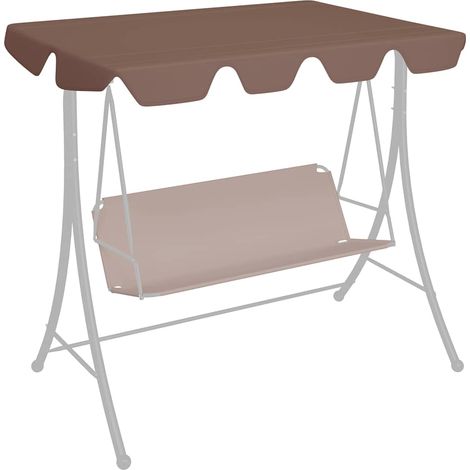 Replacement Canopy for Garden Swing Brown 188/168x145/110 cm vidaXL (1/5)
