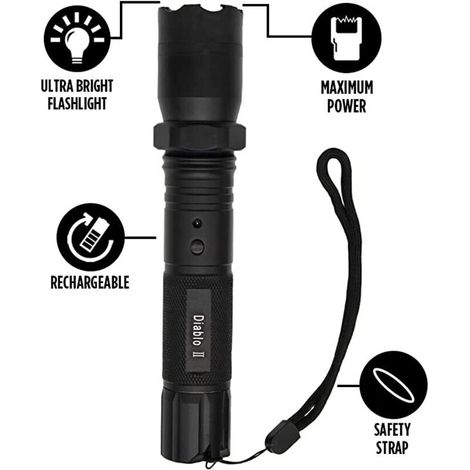 Lampe de poche militaire, lampe de poche multimode rechargeable, lumière blanche (1/4)