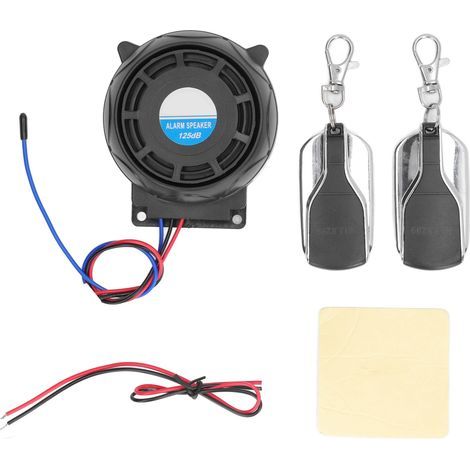 Système d'alarme de sécurité pour motos, antivol, 2 télécommandes, 12V, étanche, universel, pour motos (1/5)
