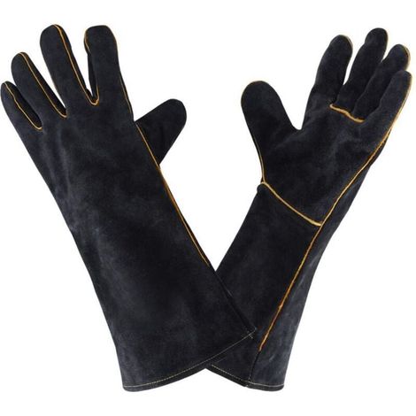 Gants de soudage en cuir 932 ° F, gant de soudage de cuisine à haute température pour le travail barbecue four jardinage 40 cm › Sécurité › Équipements et matériel de sécurité › Gants › (1/4)