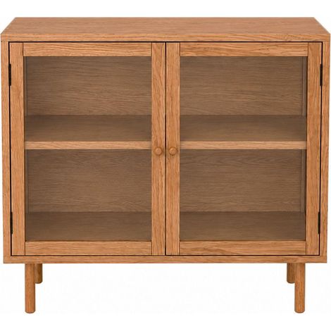 ANDREA HOUSE MU76134 Vitrina Madera Roble 90X40X80Cm - ref: MU76134