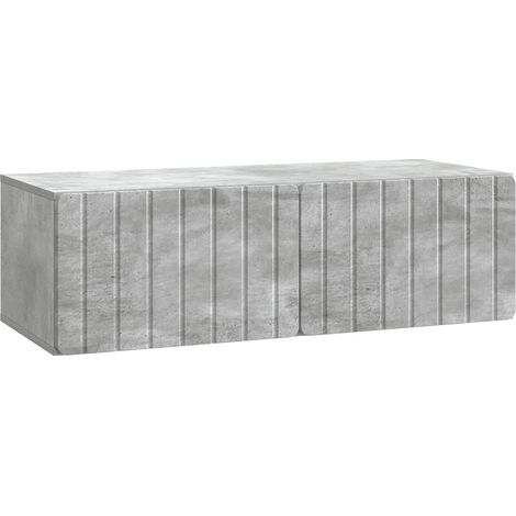 Maison Exclusive - Mobile Porta TV da Muro 98 x 41 x 30 cm Grigio Cemento (1/5)