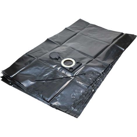 vhbw 5x Entsorgungsbeutel kompatibel mit Starmix iPulse M, 35 L, H Staubsauger - 34,4cm x 23,5cm Schwarz (1/4)