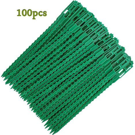 Attaches réglables pour plantes lot de 100 - Liens de serrage en plastique pour jardin - Serre câbles réutilisables pour plantes vertes et arbustes,13cm (1/4)