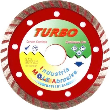 DISCO DIAMANTATO TURBO HOBBY Diam. 115 mm