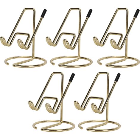 Set mit 5 Handyhaltern aus Metall für den Schreibtisch, vergoldeter Smartphone-Halter, Büro-Gadget (1/5)