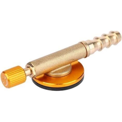 Valve de tuyau de gaz de camping, adaptateur de recharge de gaz en laiton pour four de sécurité, valve d'ouverture pour camping en plein air (jaune) (1/5)