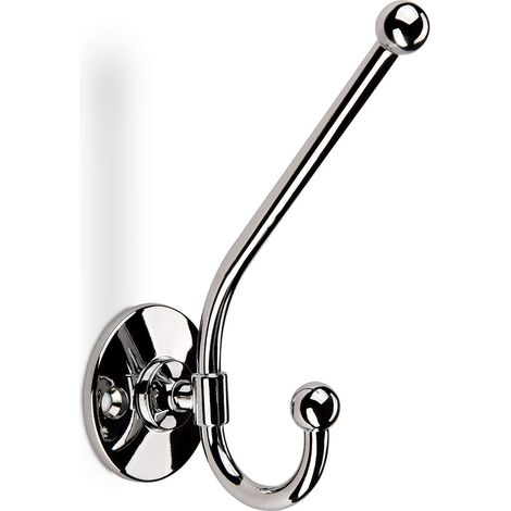 Garderobenhaken MARIELLA 117 x 45 x 90 mm (Bohrlochabstand 31 mm) Chrom poliert Metall massiv Kleiderhaken Garderobe von SOTECH (1/2)