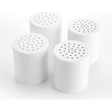 Filtres de douche universels - Lot de 4 - Filtration en 20 étapes - Élimine le chlore et les métaux lourds (1/4)