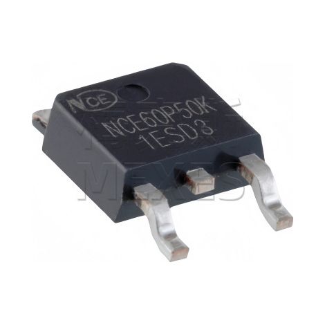 P-channel MOSFET NCE NCE60P50K TO-252-2 60V -50A (pack of 5 electronic components)
