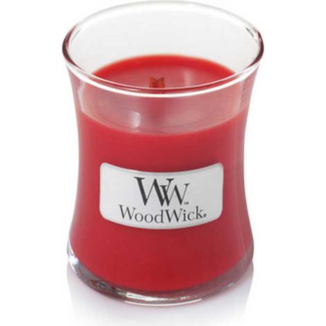 WOODWICK CANDELA CLESSIDRA PICCOLA MINI JAR CRIMSON BERRIES